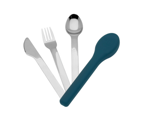 Ecolife  Σετ Ανοξείδωτα Μαχαιροπίρουνα με Θήκη Dusty Blue - Cutlery Set