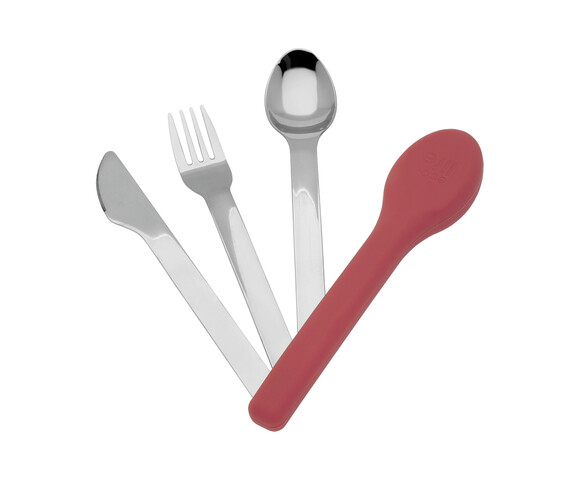 Ecolife  Σετ Ανοξείδωτα Μαχαιροπίρουνα με Θήκη Dusty Red - Cutlery Set