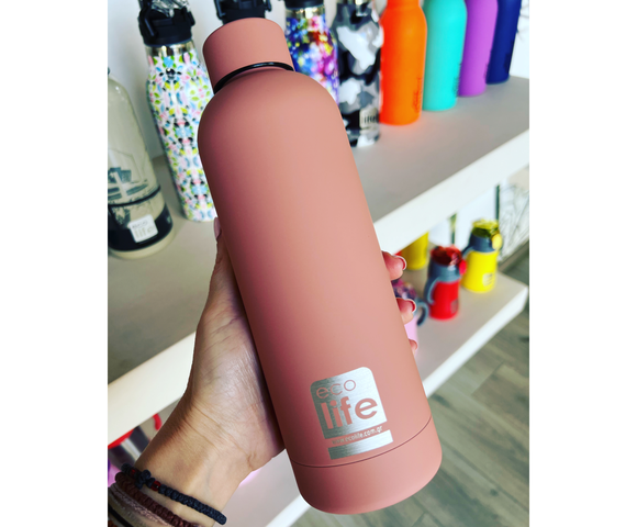 Ecolife Μπουκάλι Θερμός Ανοξείδωτο 500ml Dusty Pink