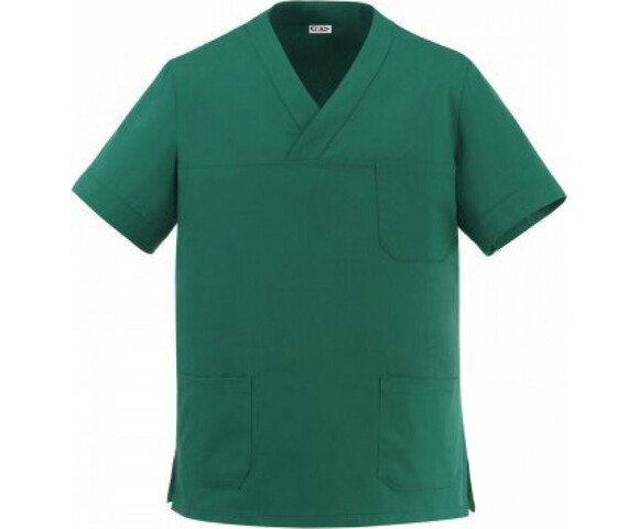 Egochef Leonardo Unisex Ιατρική Μπλούζα Πράσινη Βαμβακερή - 5500010A