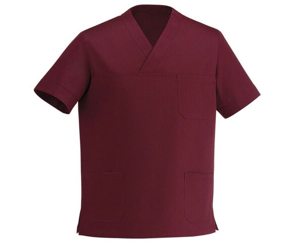 Egochef Μπλούζα Σεφ Unisex Μπορντό με Κοντό Μανίκι Leonardo - 5500003C