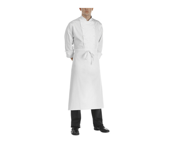 Egochef Ποδιά Σεφ Μέσης Λευκή 6107001N
