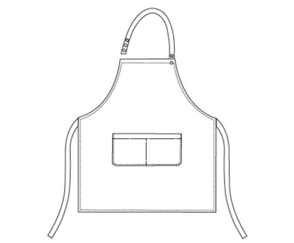 Egochef Ποδιά Σεφ Ολόσωμη Beige 6000008c