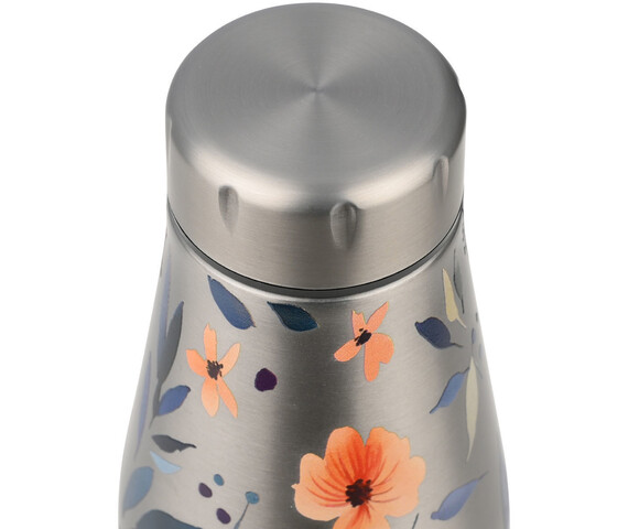 Estia Travel Flask Μπουκάλι Θερμός Ανοξείδωτο BPA Free 500ml Silver Botanic 01-31633