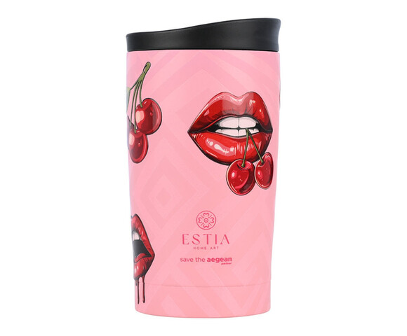 Estia Travel Mug Ποτήρι Θερμός Ανοξείδωτο BPA Free 350ml Blush Pop 01-31923