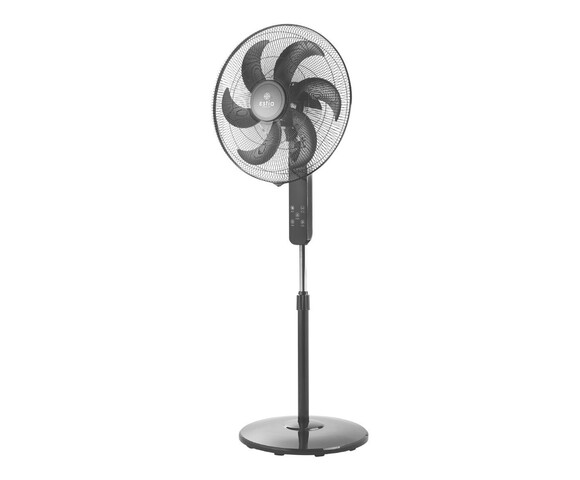 Estia Ανεμιστήρας Stand Επιδαπέδιος Bow 45cm 75w Μαύρος Με Τηλεχειριστήριο