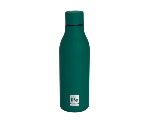 Ecolife Μπουκάλι Θερμός Ανοξείδωτο 550ml Pine Green