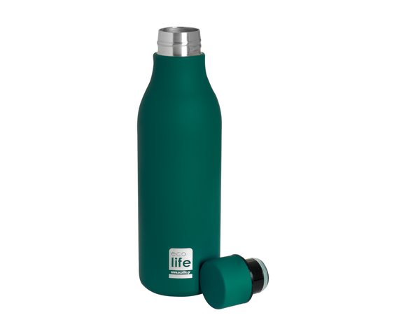 Ecolife Μπουκάλι Θερμός Ανοξείδωτο 550ml Pine Green