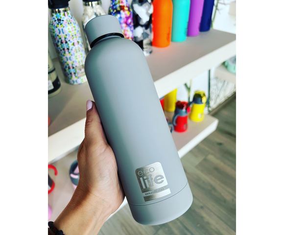 Ecolife Μπουκάλι Θερμός Ανοξείδωτο 500ml Smokey Grey