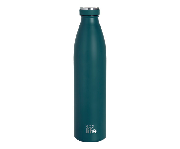 Ecolife Θερμός Ανοξείδωτο Μπουκάλι  1lt Slim Blue / Μπλε