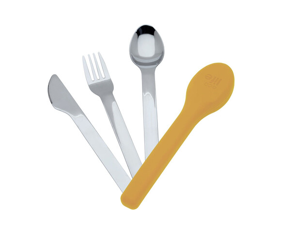 Ecolife  Σετ Ανοξείδωτα Μαχαιροπίρουνα με Θήκη Dusty Yellow - Cutlery Set