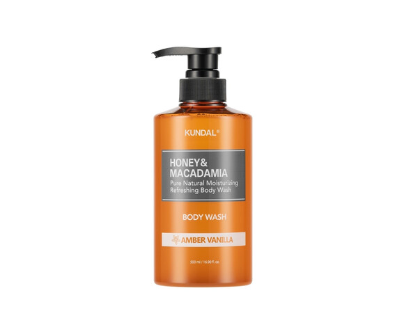 Kundal Honey & Macadamia Pure Body Wash 500ml – Αφρόλουτρο με άρωμα Amber Vanilla