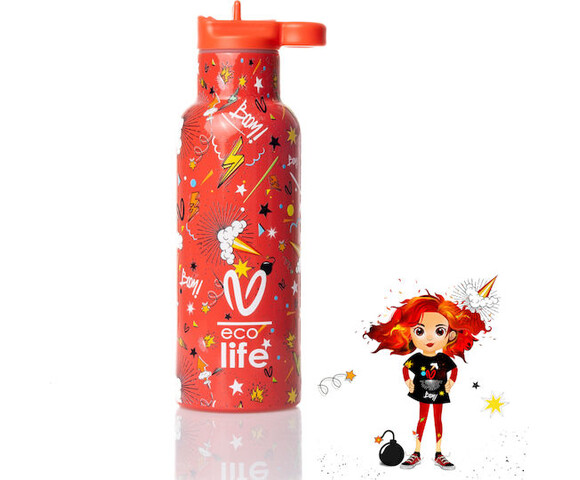 Ecolife X Vasiliki Ανοξείδωτο Μπουκάλι Θερμός Spitha 500ml (33-BO-2326)