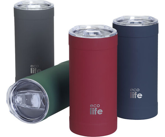 Ecolife  Κούπα Θερμός Ανοξείδωτο BPA Free 500ml Chili Pepper με Καλαμάκι