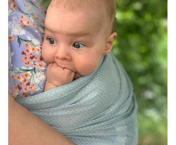 Mini Monkey: Μάρσιπος-Sling Ελαφρύς και αδιάβροχος- Light Green