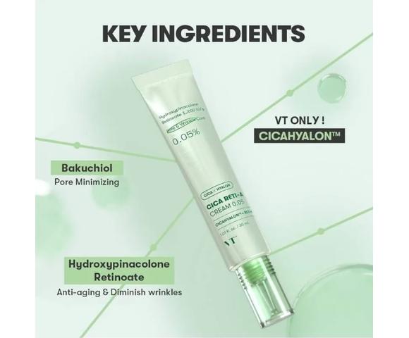 VT Cica Reti-A Cream 0.05% – Κρέμα με νέα μορφή ρετινόλης