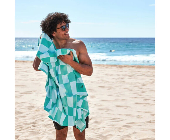 Dock & Bay: Πετσέτα θαλάσσης Quickdry - Check Mate Microfiber (Μικροϊνες) Large  200x90cm