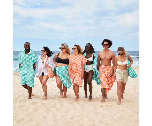 Dock & Bay: Πετσέτα θαλάσσης Quickdry - Check Mate Microfiber (Μικροϊνες) Large  200x90cm