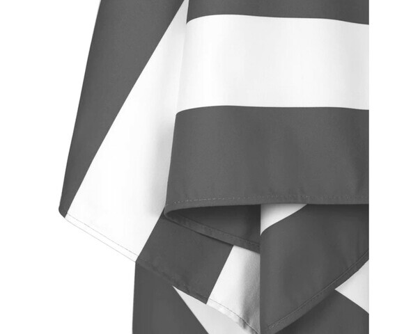 Dock & Bay: Πετσέτα θαλάσσης Quickdry - Kamari Charcoal (Μικροϊνες)  Large  160x90cm