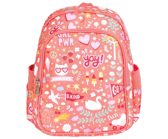 A little lovely company: Tσάντα πλάτης νηπιαγωγείου με ισοθερμική θήκη - Fun