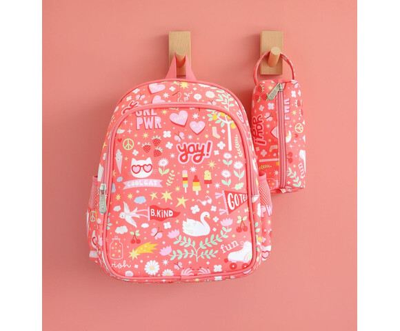 A little lovely company: Tσάντα πλάτης νηπιαγωγείου με ισοθερμική θήκη - Fun