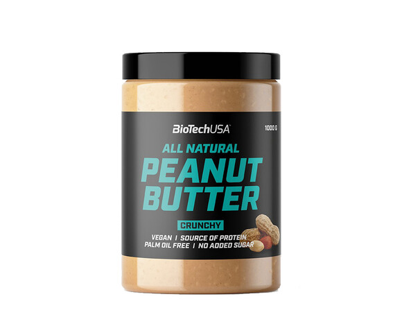 Biotech USA Φυστικοβούτυρο Τραγανό Peanut Butter Crunchy 1000gr