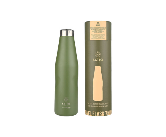 Estia Travel Flask Μπουκάλι Θερμός Ανοξείδωτο BPA Free 750ml Forest Spirit 01-22372