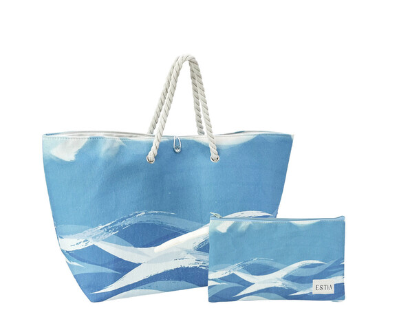 Estia Τσάντα Θαλάσσης με Νεσεσέρ Tranquil Tides 63x20x36cm 00-30445