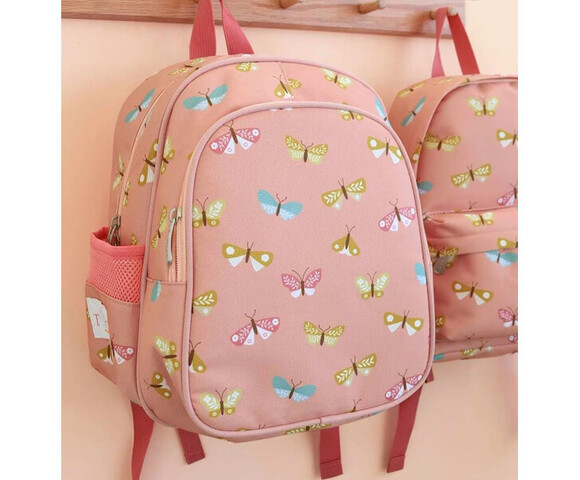 A little lovely company: Tσάντα πλάτης νηπιαγωγείου με ισοθερμική θήκη - Butterflies