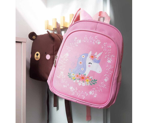 A little lovely company: Tσάντα πλάτης νηπιαγωγείου με ισοθερμική θήκη - Unicorn