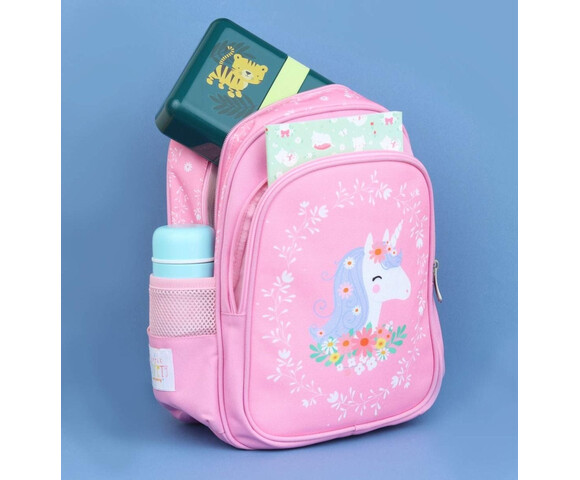 A little lovely company: Tσάντα πλάτης νηπιαγωγείου με ισοθερμική θήκη - Unicorn