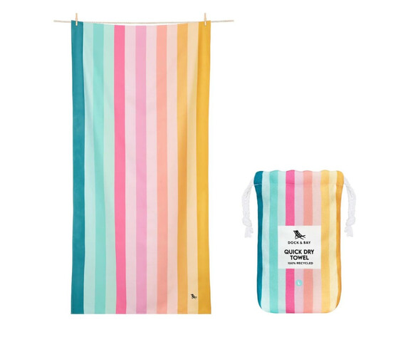 Dock & Bay: Πετσέτα θαλάσσης Quickdry - Coastal Candy Microfiber (Μικροϊνες) Large  160x90cm