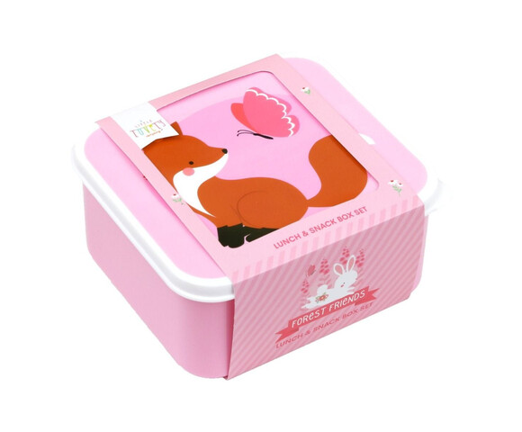 A little lovely company Σετ 4 δοχεία φαγητού Lunch & Snack Box "Forest Friends"A little lovely company Σετ 4 δοχεία φαγητού Lunch & Snack Box "Forest Friends"