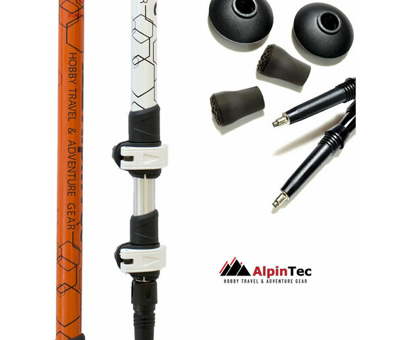 AlpinPro Olympus Τηλεσκοπικά Μπατόν Ορειβασίας Αλουμινίου 2τμχ ΛευκάAlpinPro Olympus Τηλεσκοπικά Μπατόν Ορειβασίας Αλουμινίου 2τμχ Λευκά