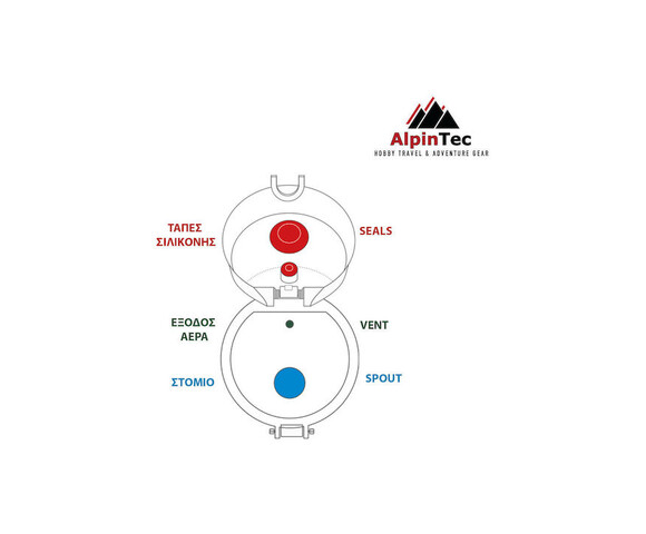 AlpinPro Παγούρι Μπλε 1000ml
