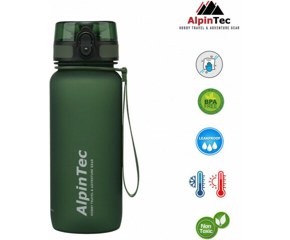 AlpinPro Παγούρι Πράσινο - Σκούρο Πράσινο 650ml