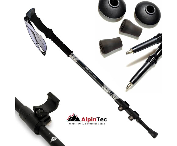 AlpinPro Τηλεσκοπικά Μπατόν Ορειβασίας Αλουμινίου 2τμχ Μπλε Ραφ