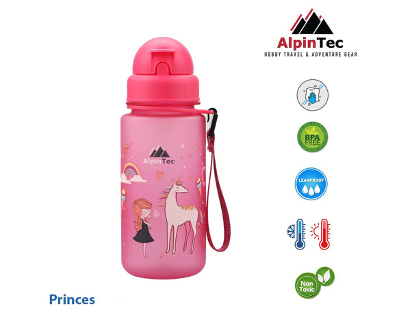 AlpinPro Πλαστικό Παγούρι  Pink Princess 400ml
