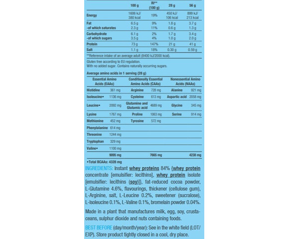 Biotech USA 100% Pure Whey Πρωτεΐνη Ορού Γάλακτος Χωρίς Γλουτένη με Γεύση Σοκολάτα 4kg