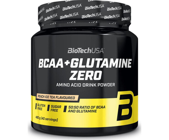 Biotech USA BCAA & Glutamine Zero 480gr Πορτοκάλι
