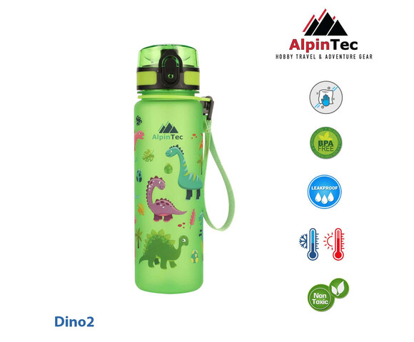 AlpinPro Παγούρι Kids Dino Vitality Green 500ml