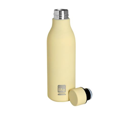 Ecolife Μπουκάλι Θερμός Ανοξείδωτο 550ml Cream