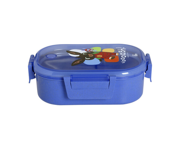 Ecolife Πλαστικό Παιδικό Δοχείο Φαγητού 900ml Ροζ 'Bing- Voooosh' 22 x 15 x 7εκ.