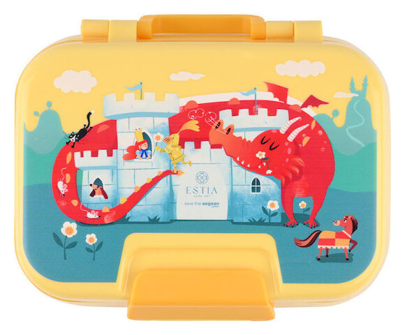 Estia Save The Aegean Πλαστικό Παιδικό Σετ Φαγητού 1lt Fortress Dragon 21.5 x 15.5 x 7εκ. 01-33552