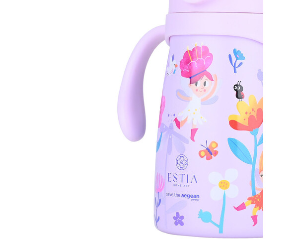Estia Παιδικό Παγούρι Θερμός Ανοξείδωτο  με Pop-Up Καπάκι Non Spill Fairy Tales 300ml 01-34214