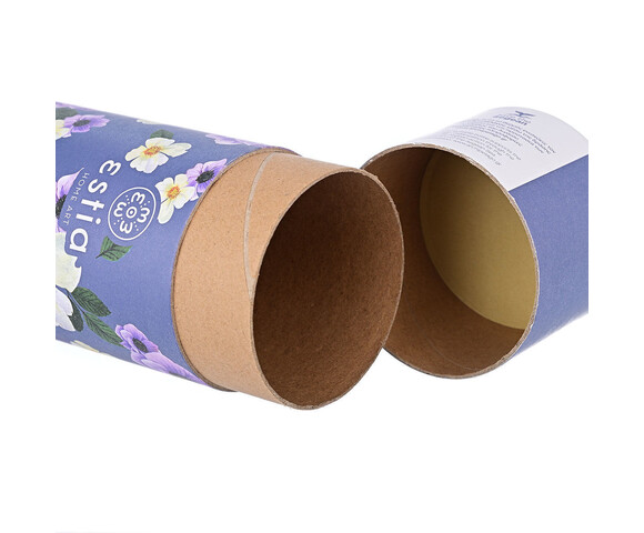 Estia Ποτήρι Θερμός Ανοξείδωτο Garden Blue με Καλαμάκι 500ml 01-16807