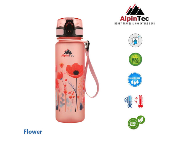 AlpinPro Παγούρι Flower Pale Pink 500ml