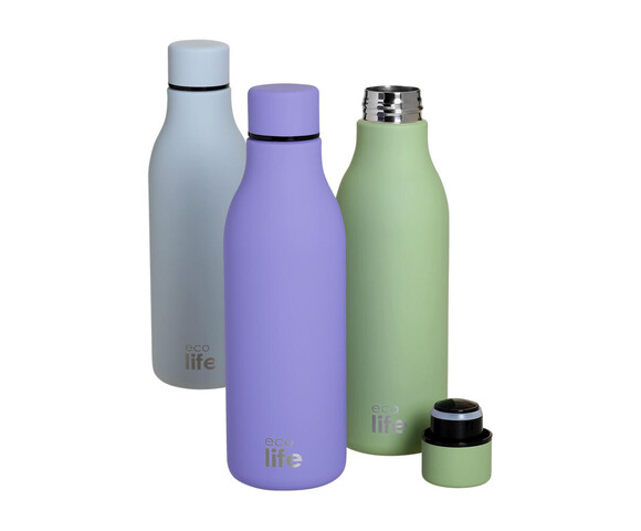 Ecolife Μπουκάλι Θερμός Ανοξείδωτο 550ml Pistachio