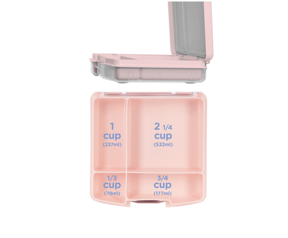 Ubbi: Δοχείο φαγητού Bento με 4 χωρίσματα - Blush Pink
