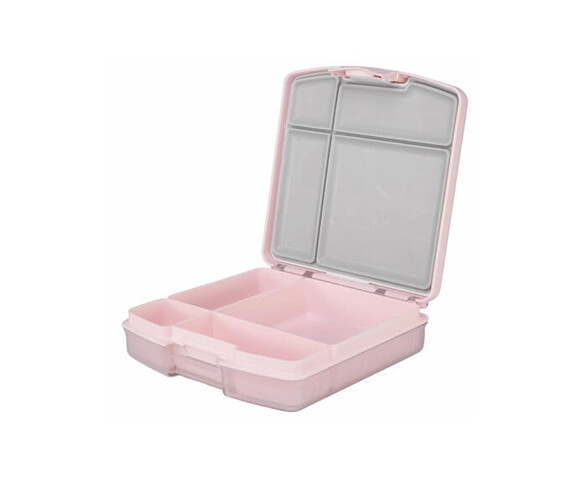 Ubbi: Δοχείο φαγητού Bento με 4 χωρίσματα - Blush Pink